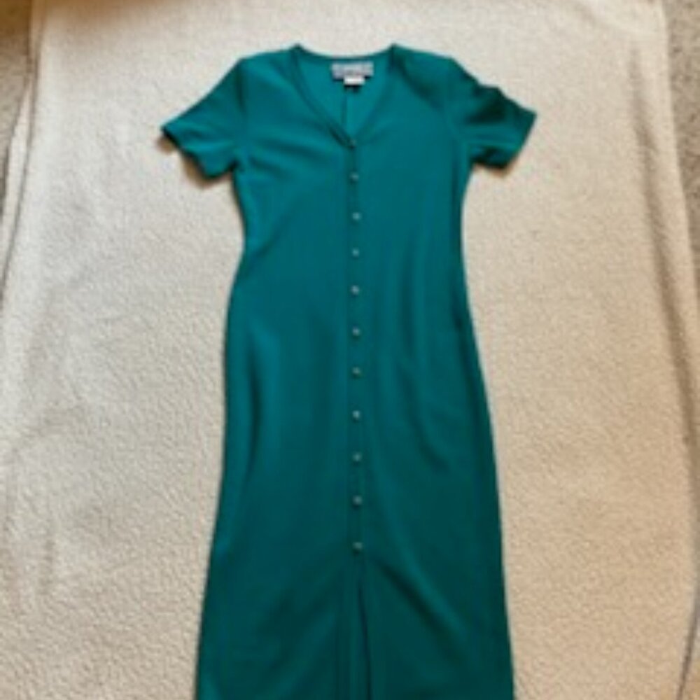 Trellis brand green long dress size 10